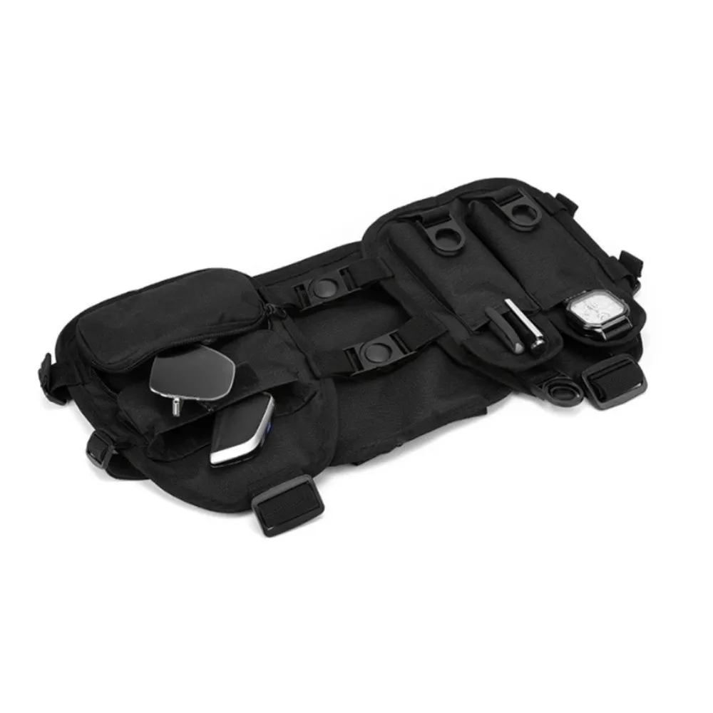 

Versatile Chest Pack Adjustable Straps Multi-function Design Vest Bag Nylon Hip Hop Streetwear Bag Outdoor Sport Travel Use