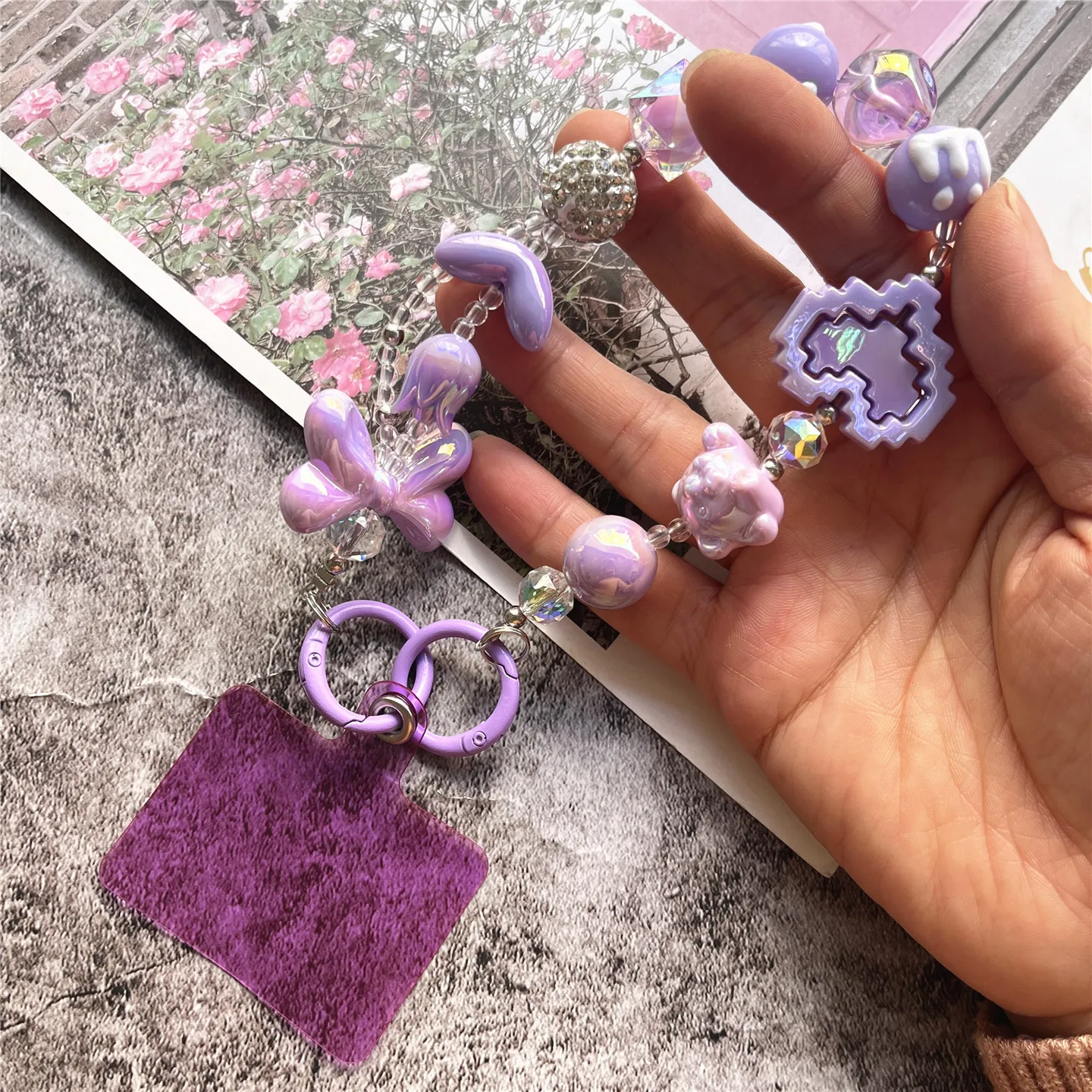 

Брелок на телефоне, аксессуары, ремешок из бисера, изысканный браслет, телефонная веревка, анти-потерянный ремешок для ключей, украшение для сумки, маленький подарок