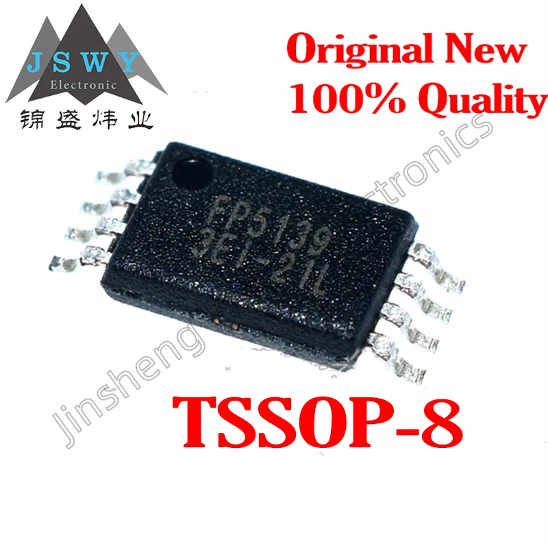 (10/50 PCS) FP5139BWR-LF FP5139 TSSOP-8 100% Brand New Original DC/DC Power Management Boost Chip In Stock