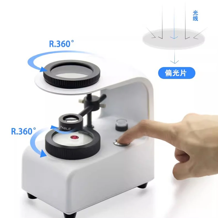 Kinway Most Popular Gem Polariscope With Built in Led Light Source Led Desktop Polariscope