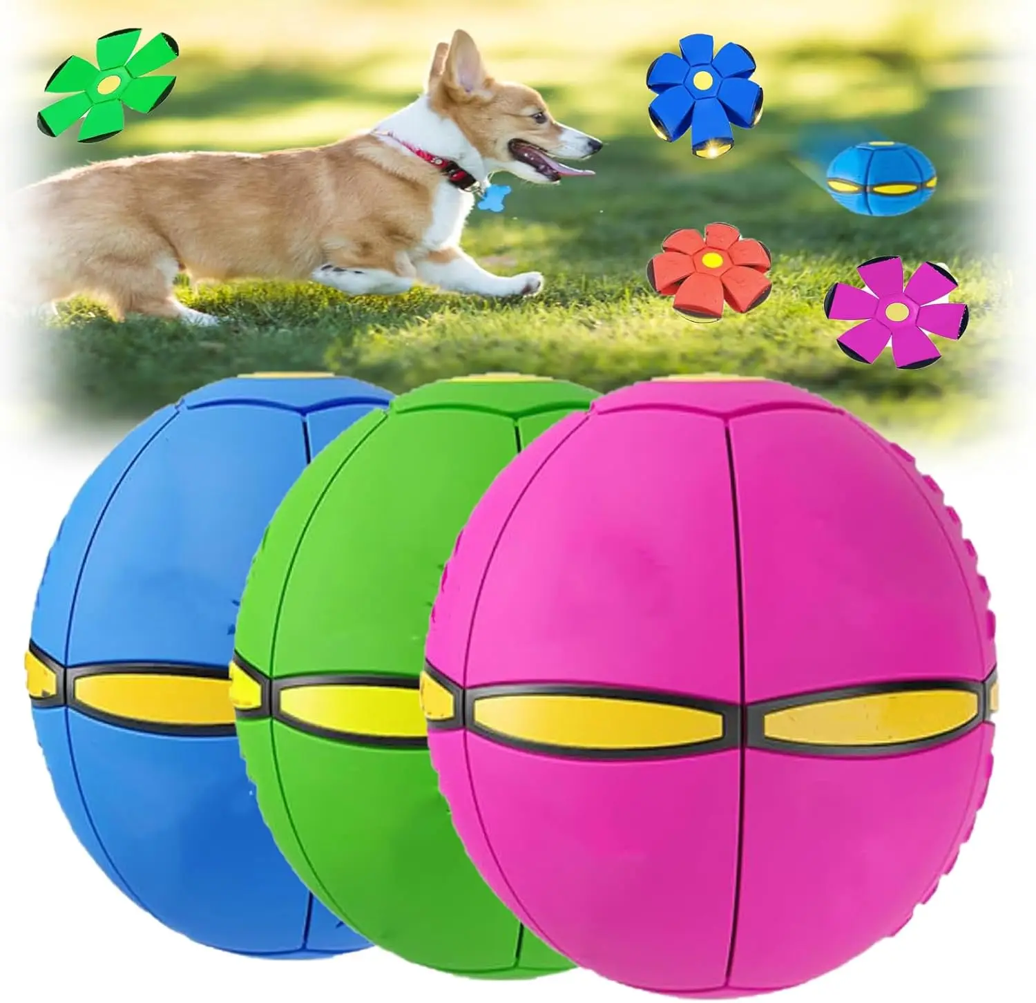 

Nteractive футбольный мяч, игрушка для собак и кошек, упражнения для бега на открытом воздухе, игра в пляжном парке, кемпинг, прочный футбольный мяч для собак