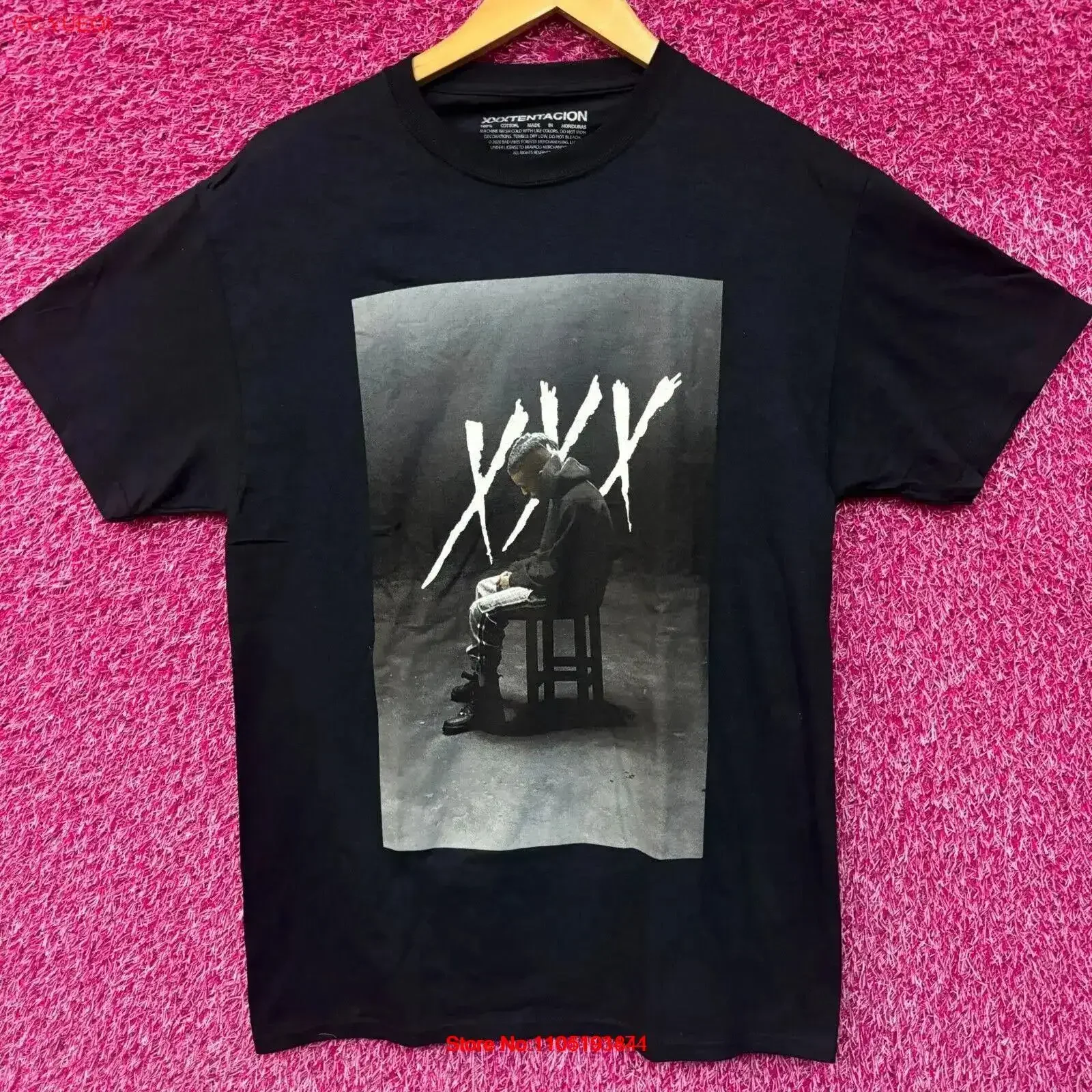 

Xxxtenacion Bad Vibes Forever Rap T Shirt size Small vintage Washed Stretched Slightly Top For Everyday Wear Versatile