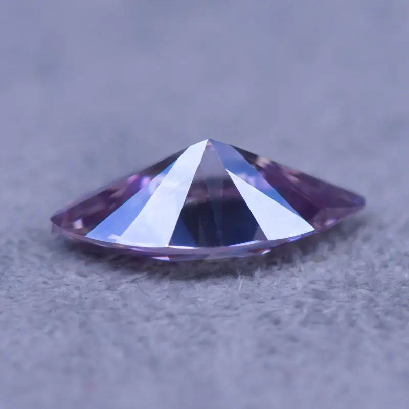 Moissanite Stone Marquise Cut Light Purple Color Charms Gemstone DIY Ring Necklace Earrings Main Materials  with Certificate