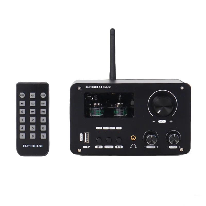 HiFi Tube Preamp GE5654 ES9023 DAC Bluetooth 5.0 XLR Balanced Output Lossless Turntable  IR Remote Audiophile Sound System