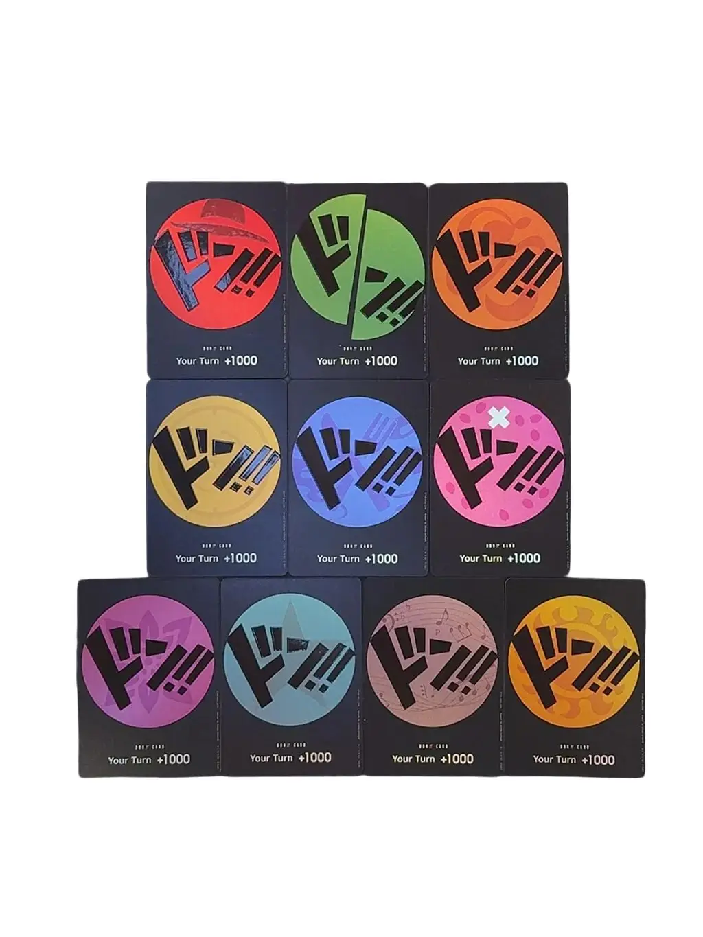 Carte DON One Piece TCG OPCG Couleur Spéciale Anglaise Luffy Zoro Nami Robin Usopp Sanji Chopper Franky Brook Jinbe