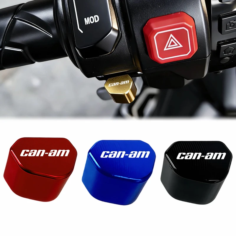 

For Canam Maverick X3 Can Am Ryker 900 Renegade 800 Spyder F3 Outlander 1000 Moto CNC Switch Button Turn Signal Switch Key cap