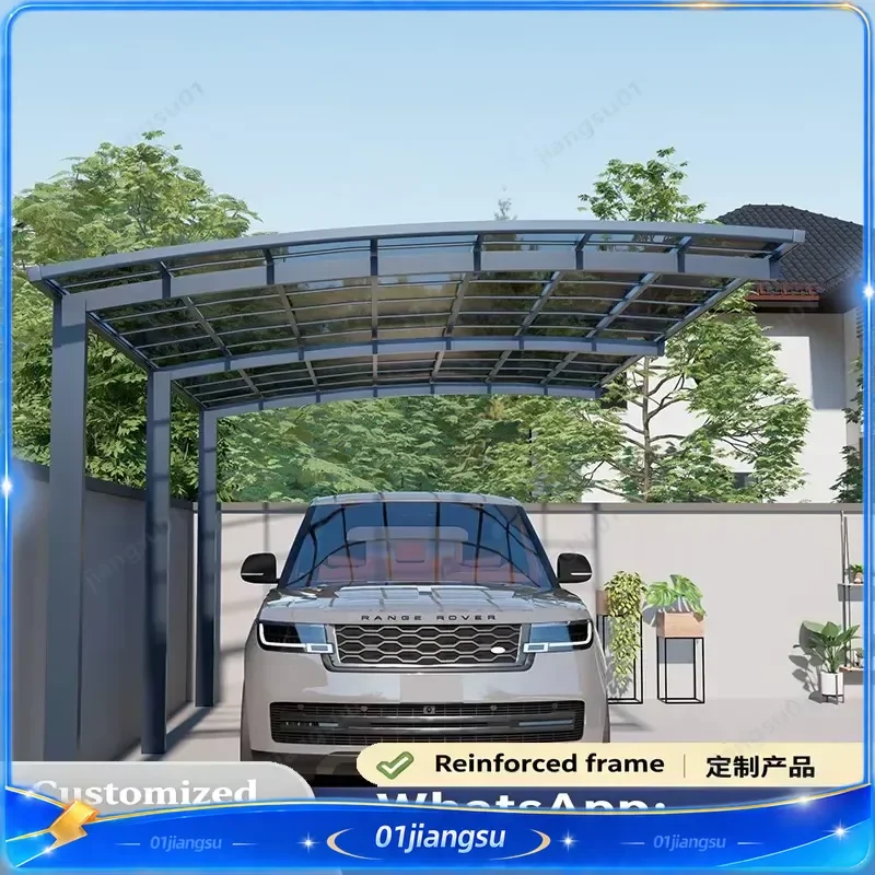 Aluminum Alloy Carport Canopy Frame for Car Motorcycle RV Shed Outdoor Patio Backyard Gazebo Awning with Side Tent Walls