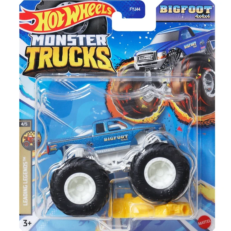 Original Mattel Hot Wheels Monster Trucks Car Toy Volkswagen Beetle SpongeBob SquarePants Vehicle Toys for Boys Birthday Gift