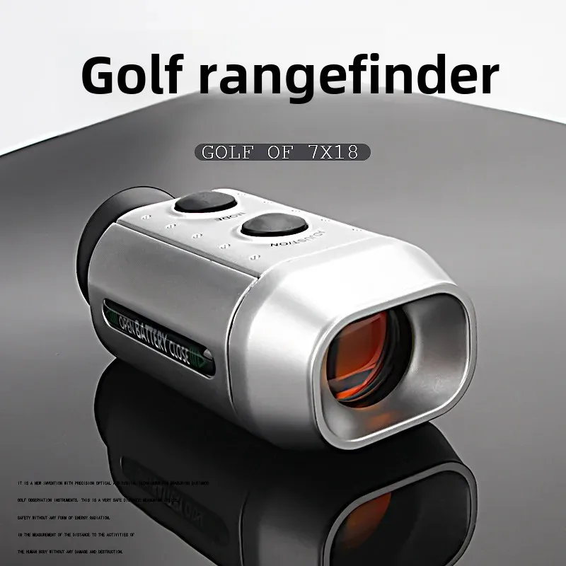 7X18 Golf Rangefinder Electronic Single Tube Distance Measurement Device Non-Infrared Golf Scope Telescope