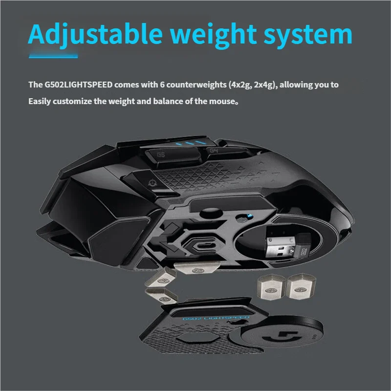 Logitech G502 LIGHTSPEED Wireless Mouse Dual Mode Speed Roller Gaming Mouse Mechanical Charging Laptop New Generation HERO 25K view 4