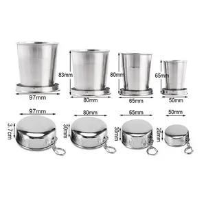 Paslanmaz çelik elektrikli kahve kupa ile bir anahtarlık, taşınabilir, katlanabilir Fincan, seyahat, açık, katlanabilir En iyi 10 satış-fincan kahve-no. 5