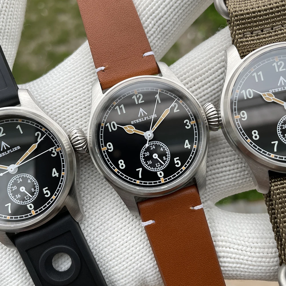 STEELFLIER SF746 Luxury Pilot Big Onion Crown Sapphire Crystal Swiss Luminous 200M Waterproof VH60 Quartz Movement Dive Watch