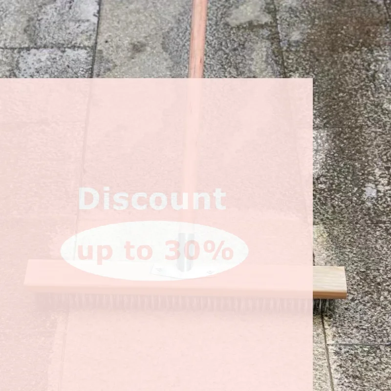 [Multipurpose Steel Wire Deck Brush Head 20cm 30cm 50cm Heavy Duty Metallic Wire Brush For Patios Grime And Garage Floor]