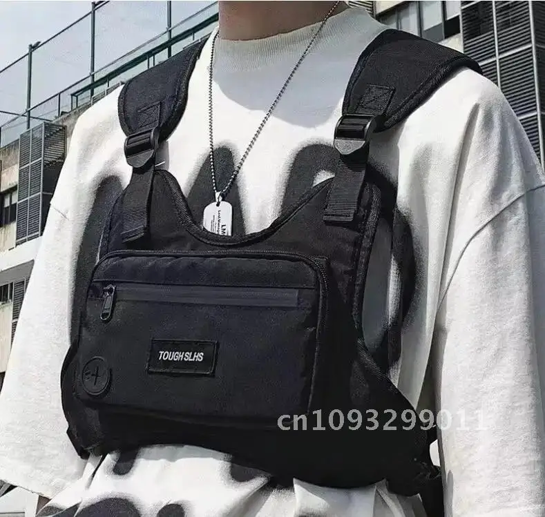 High Quality Nylon Men's Bag Pack Trend 2024 NEW Tooling Vest Chest Multifunctional Rig Unisex Waterproof Chest Storage Bag Bags