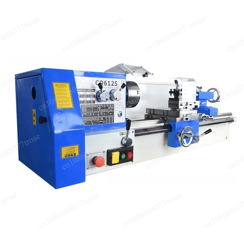 CQ6125 Multifunctional high-precision metal lathe Miniature small lathe Woodworking desktop Small household machine tool