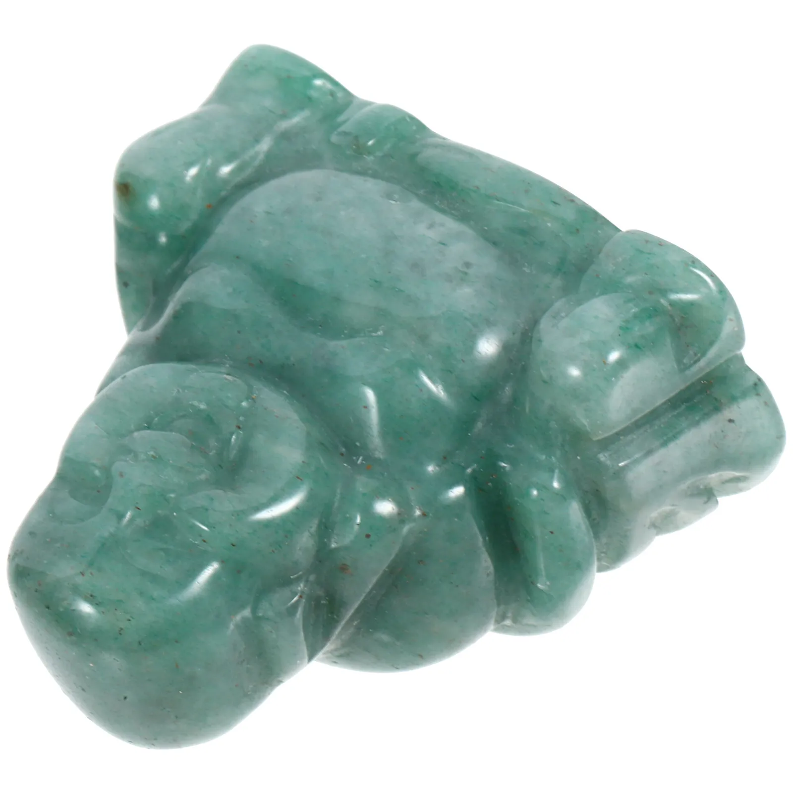 Small Crystal Buddha Statue Desktop Decoration Handcrafted Smooth Surface Delicate Design Harmonious Office