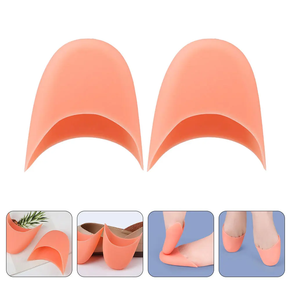 1 Pair Silicone Pads For Pointe Shoes Gel Toe Caps Shoe Toe Protector Soft Reusable Foot Care Tool Breathable Comfortable Pain