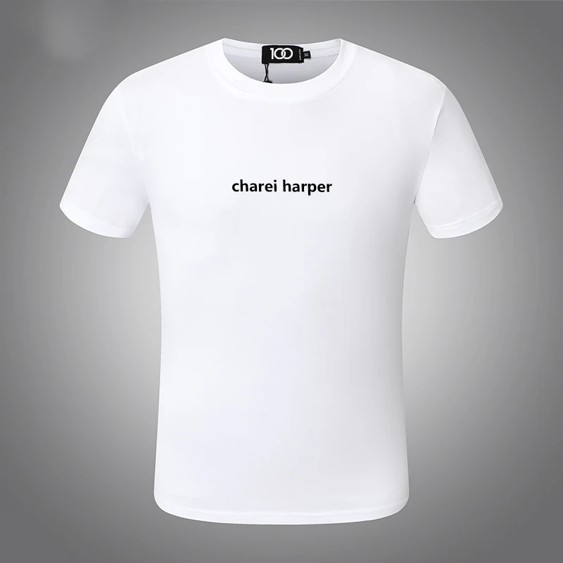 Chareiharper dsq 873 Cotton Men\'s Short Sleeve T-shirt Italian Design Print Summer Cotton Fashion Trend Top Bottom for men gift