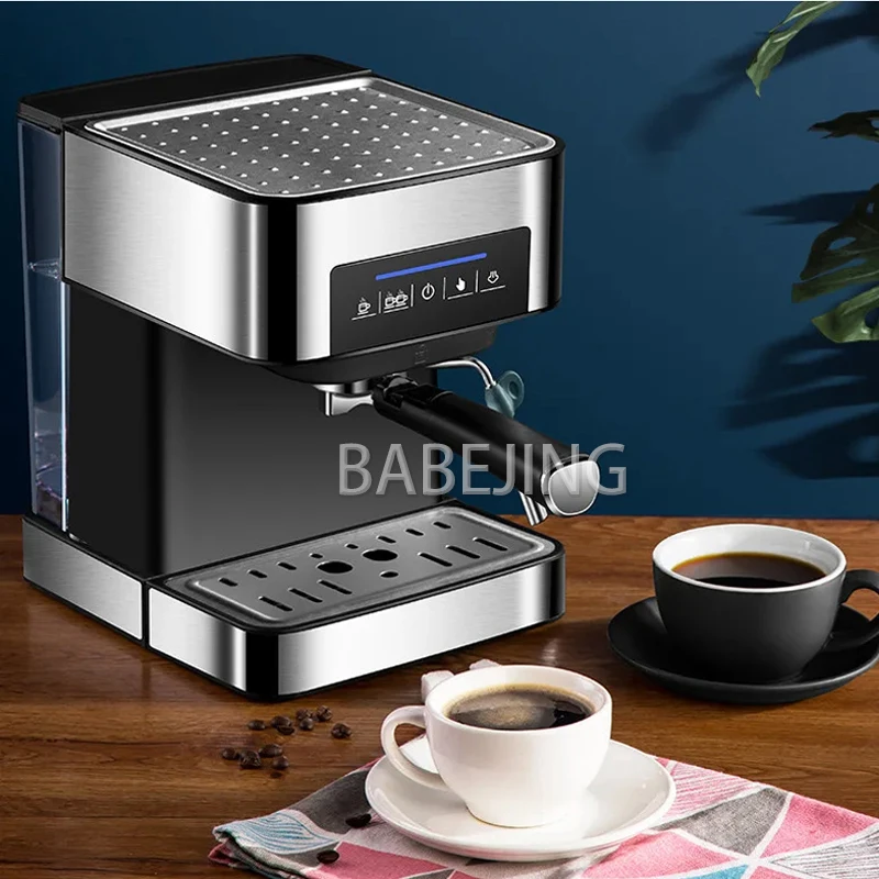 ماكينة إسبريسو مصنوعة من الفولاذ المقاوم للصدأ من BABEJING ماكينة قهوة إيطالية بشاشة لمس تجارية