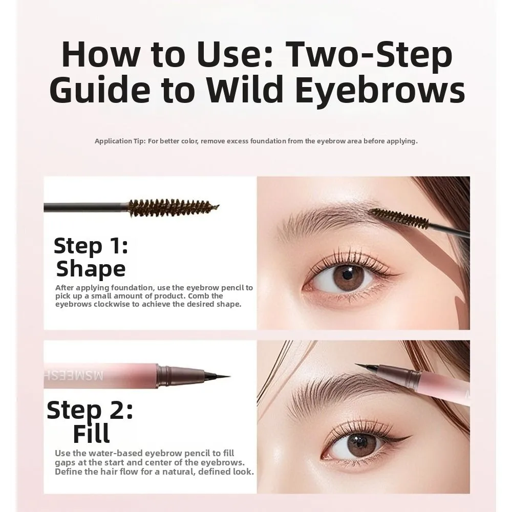 Nouveau crayon à sourcils étanche à double tête, crème de teinture professionnelle résistante à la sueur, outil de maquillage pour les yeux longue durée pour femmes