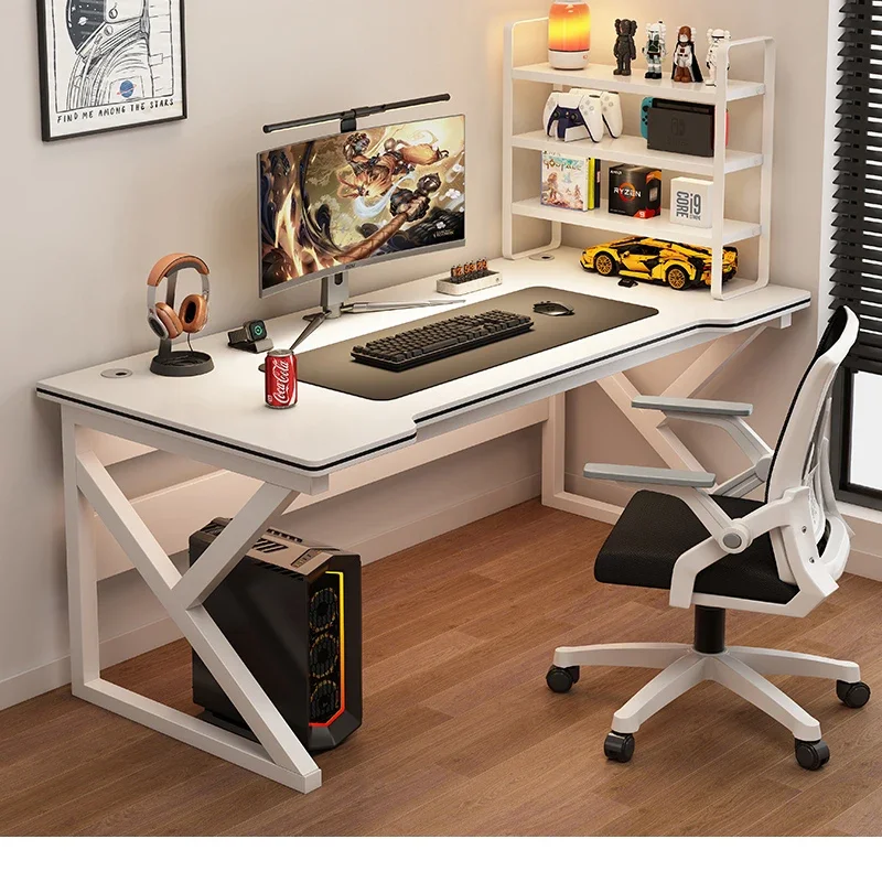 White gaming table bedroom little girl desktop computer table household simple rental house desk