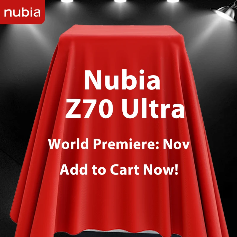 [Мировая премьера] Nubia Z70 Ultra Global Version Snapdragon 8 Elite 1,5K Полноэкранный экран с камерой под дисплеем Батарея IP69 35 мм