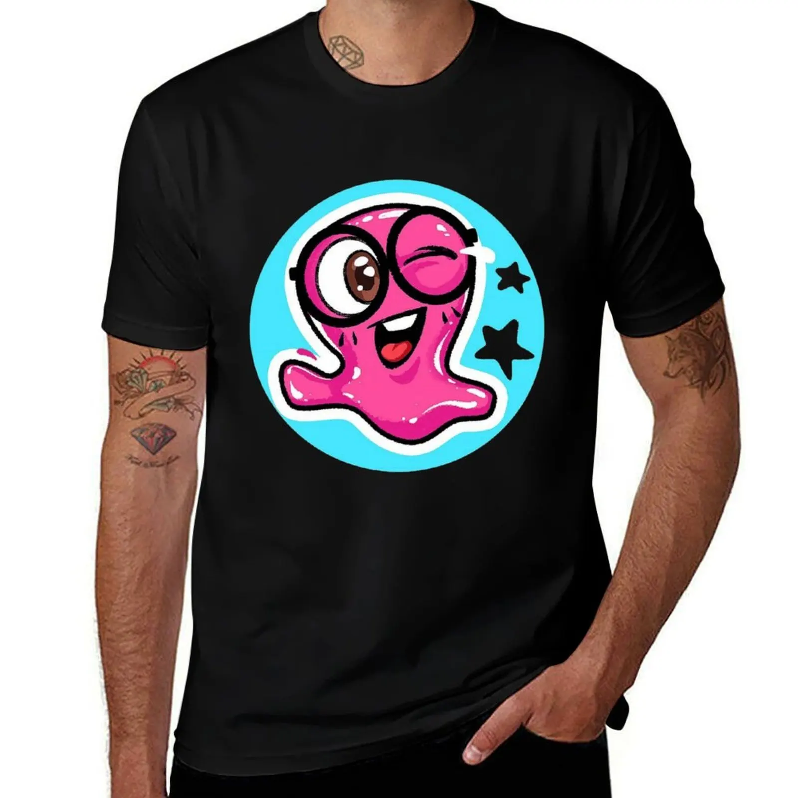 slick slime sam funny T-Shirt Graphic Print Short Sleeve T-Shirt