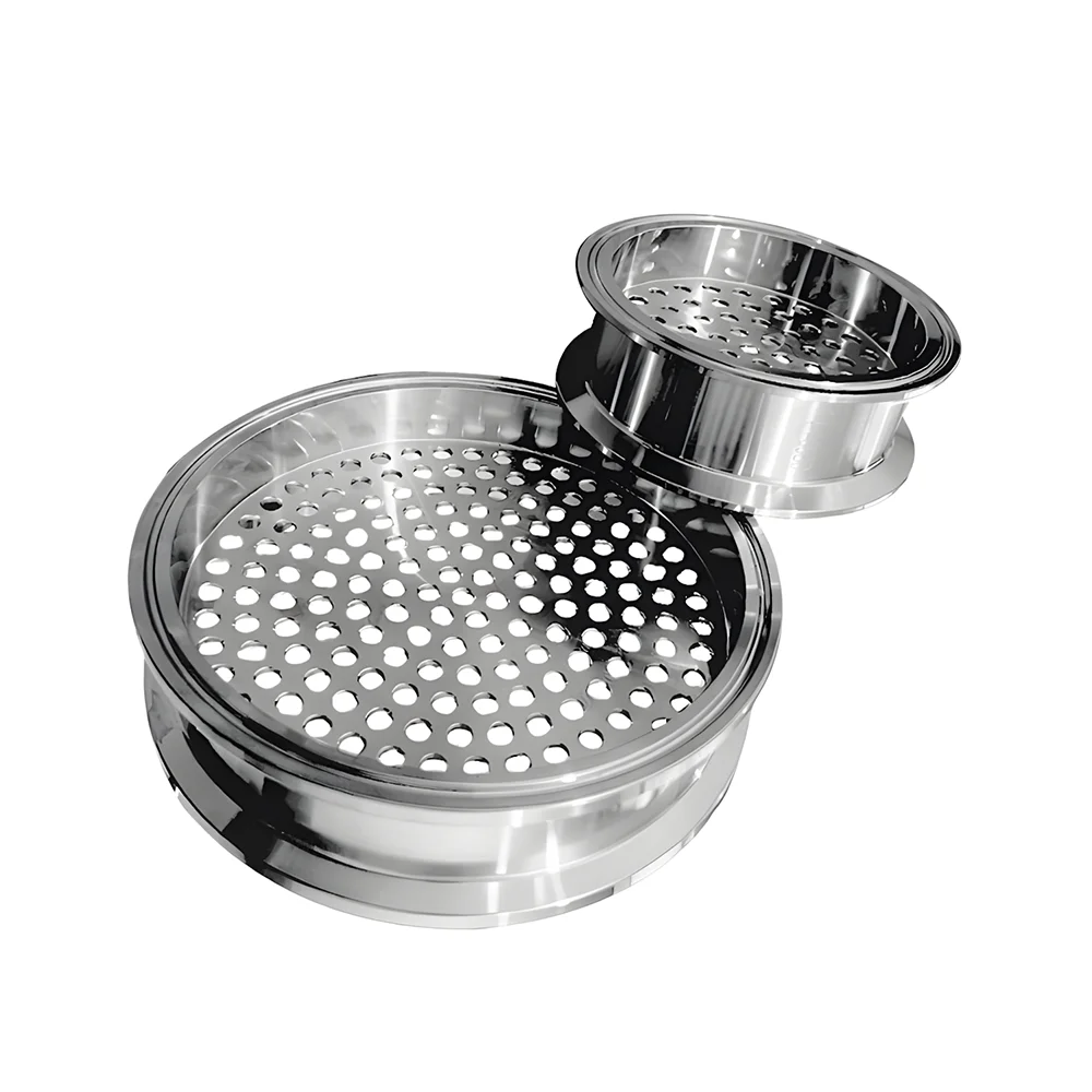 304 Stainless Steel Sanitary Tri Clamp Filter Food Grade Pipeline Strainer Herb Oil Extractor Filter Screen 1.5"-4" 50.5 64 119 view 5