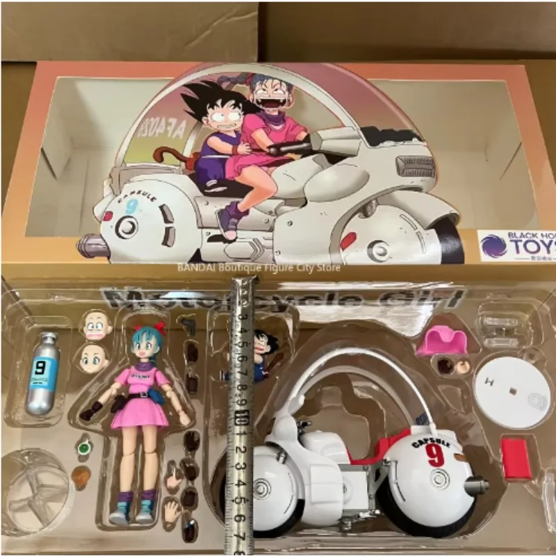 

In Stock Dragon Ball Bulma Goku No. 9 Capsule Motorcycle Movable Figure Model Ornament Animation Toy Collection