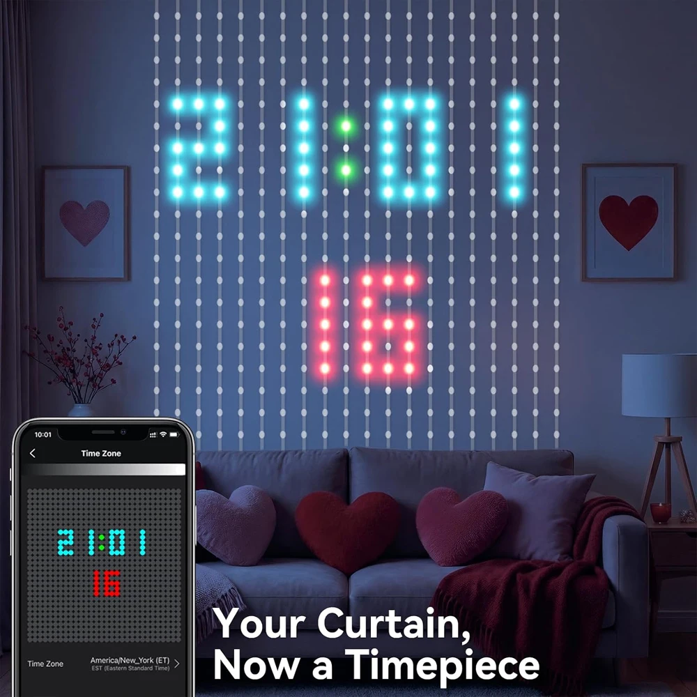 Lampu Tirai LED Pintar RGBIC 4 - Fairy Light Curtain ulasan dan harga