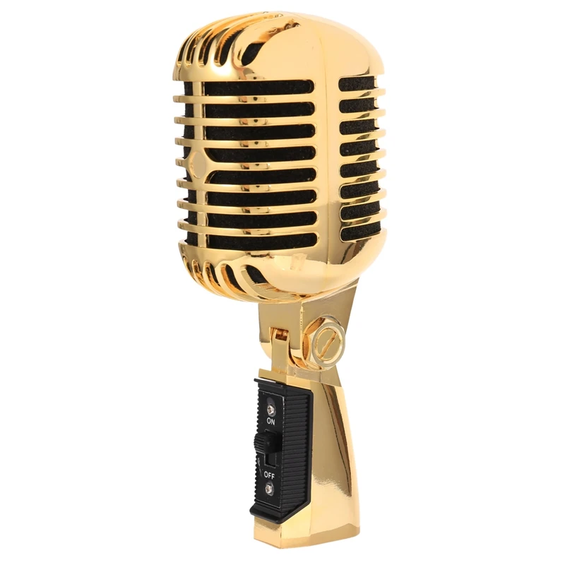 Professional Wired Vintage Classic Microphone Dynamic Vocal Mic Microphone For Live Performance Karaoke