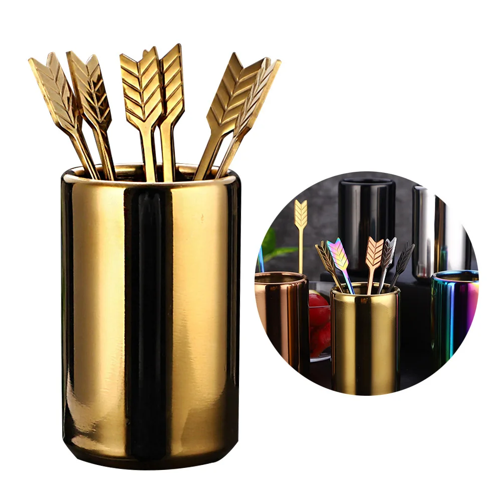 

1 Set Stainless Steel Fruit Forks Assorted Cartoon Shapes Long Handle Food Picks For Dessert Snacks Cupcake Toppers Party