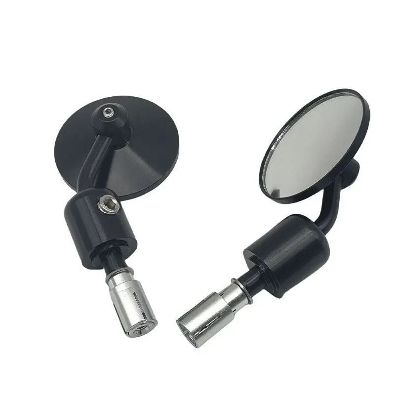 

Черный мотоцикл, универсальная алюминиевая ручка заднего вида с ЧПУ, конец 7/8 зеркал для Kawasaki Yamaha Honda Suzuki, мотоцикл Чоппер