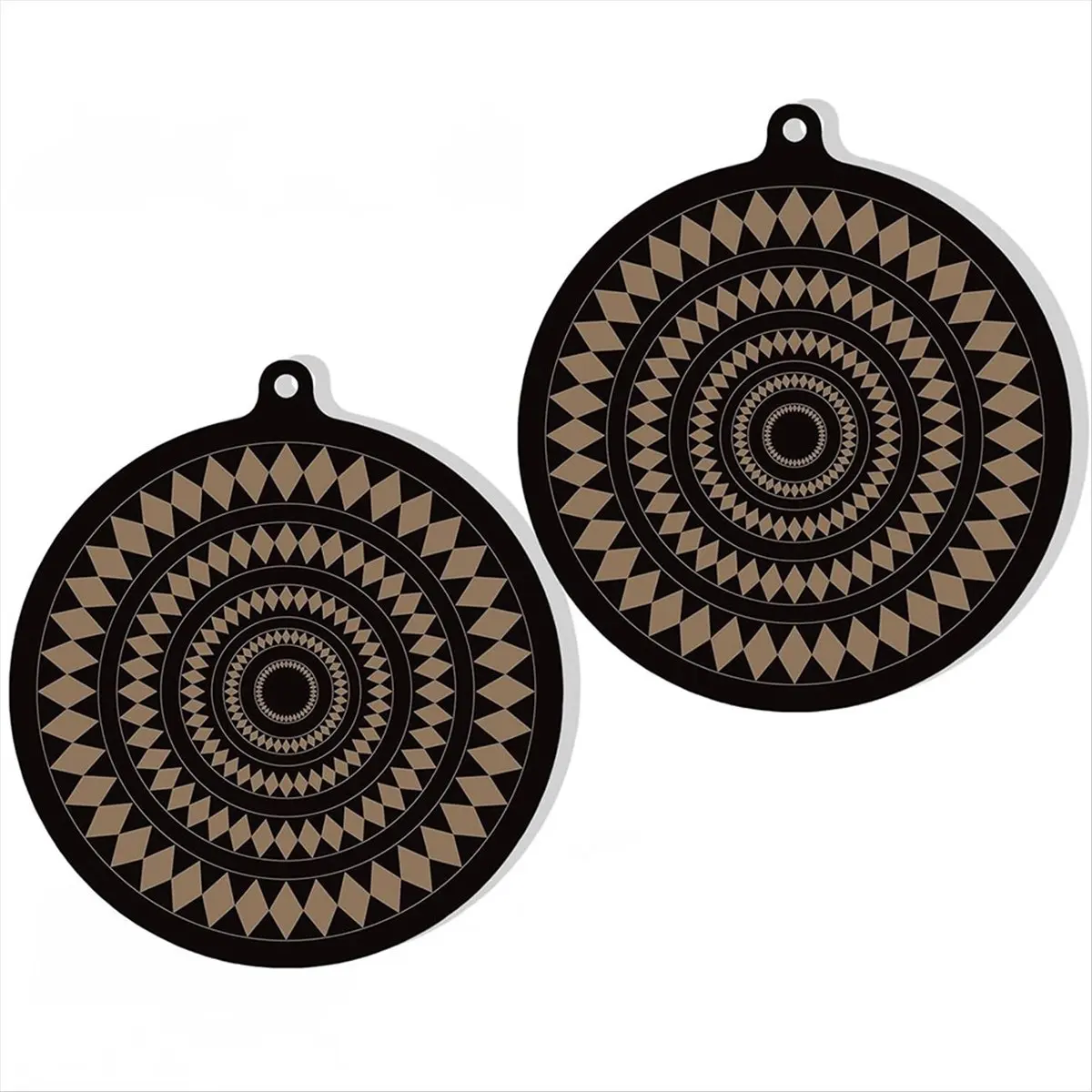 ABZF 2026 2 PCS Thermochromic Silicone Induction Cooktop Protector Mat - Non-Slip Induction Cooktop Mat for Induction Cookware