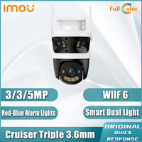 IMOU Cruiser Triple 11MP PTZ Camera Smart Dual Light Red-Bule Warning Full Color Outdoor Security IP67 Waterproof Smart Home Cam