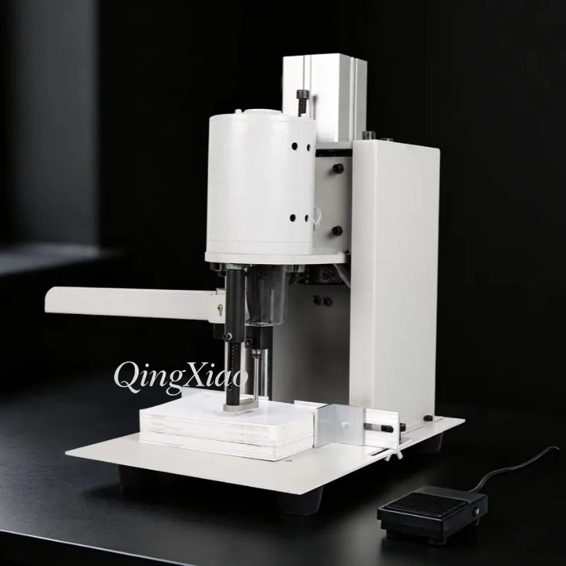 Pneumatic Punch Binding Machine Tabletop Design Suitable For Workshop Processing Office Work And Batch Label Machining Tasks Use