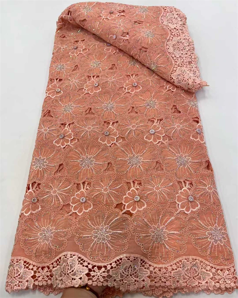 

Guipure Embroidery Lace Original Korea Voile Fabric 2025 African Celebrants Cord Cloth Sewing Garment