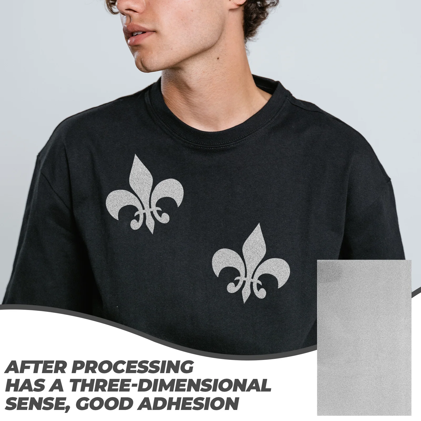 1 ورقة بريق نقل الحرارة الفينيل الحديد على الفينيل للملابس DIY بها بنفسك أفلام نقل الحرف غسل التصاق المقاوم #6