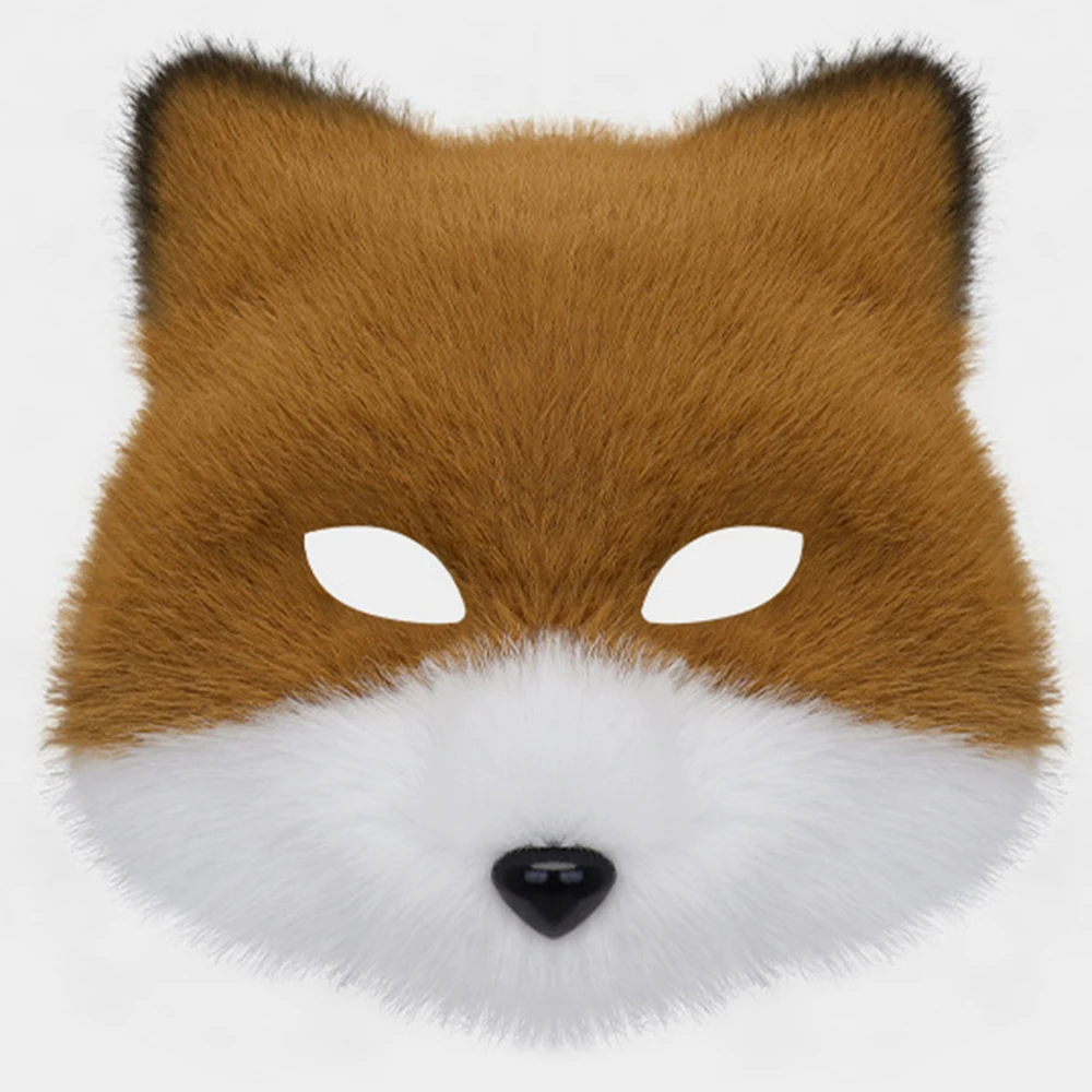 Realistic Fox Mask High Quality Furry Animal Mask Fox Costume Mask Furry For Cosplay Role-Playing Halloween Party