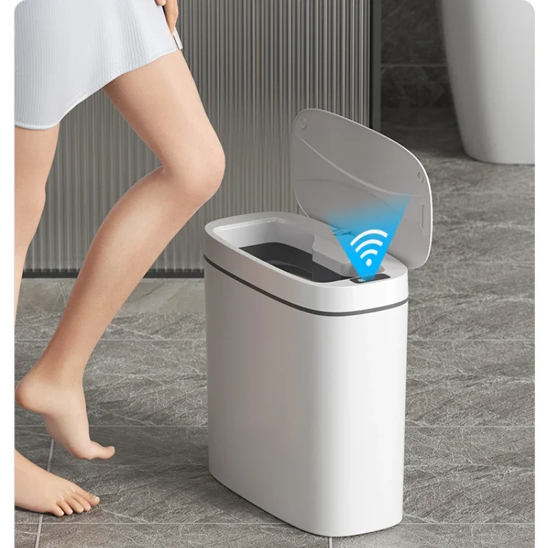 Toilet Intelligent Compost Bin Kitchen Trash Electric Can Storage Multi-functional Waste Bucket Household Sensing Automatic