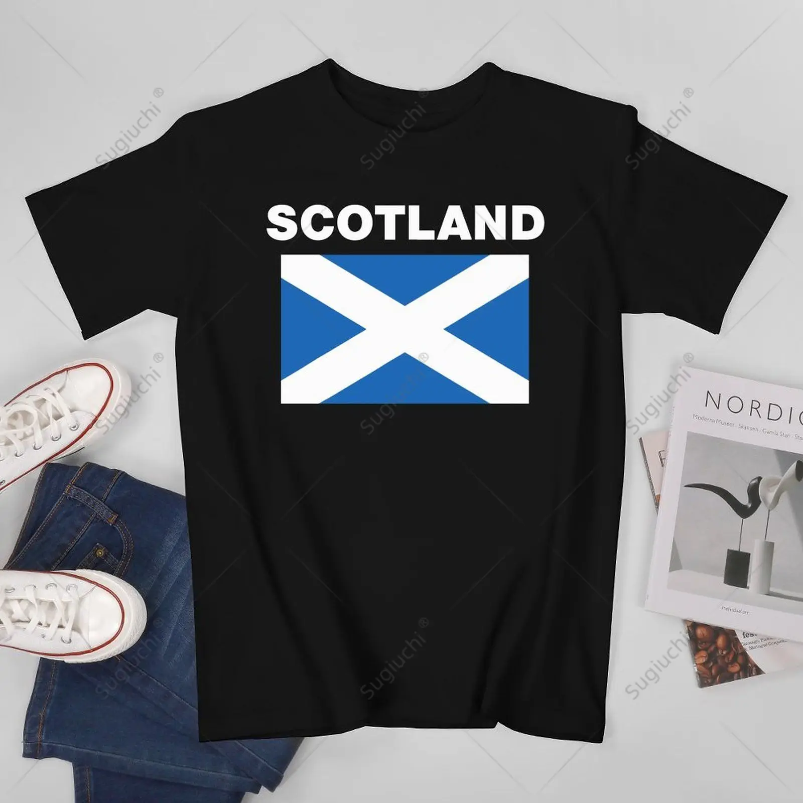 Unisex Men Scotland Scottish Flag Heritage Tshirt Tees T Shirts Women Boys 100% Cotton T-Shirt