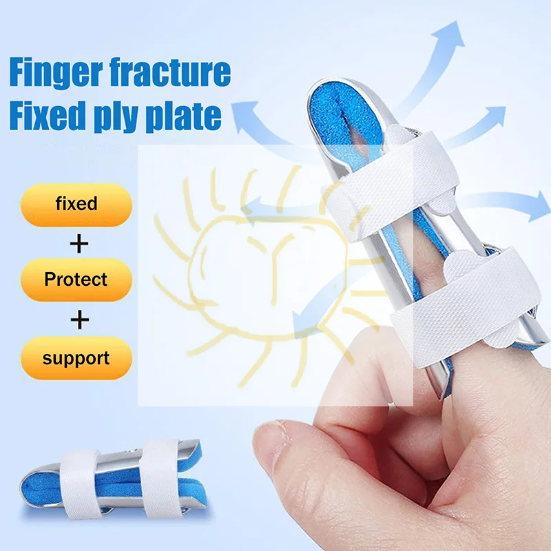 손가락 고정 스플린트 고정 지지 장치 다섯 손가락 트레이너 안정기 손가락 슬리브 부러진 손가락 교정 관절염용