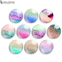 14mm 16mm 20mm 25mm 30mm 40mm 759 Pattern Mix Round Glass Cabochon Jewelry trovare 18mm Snap Button Charm bracciale