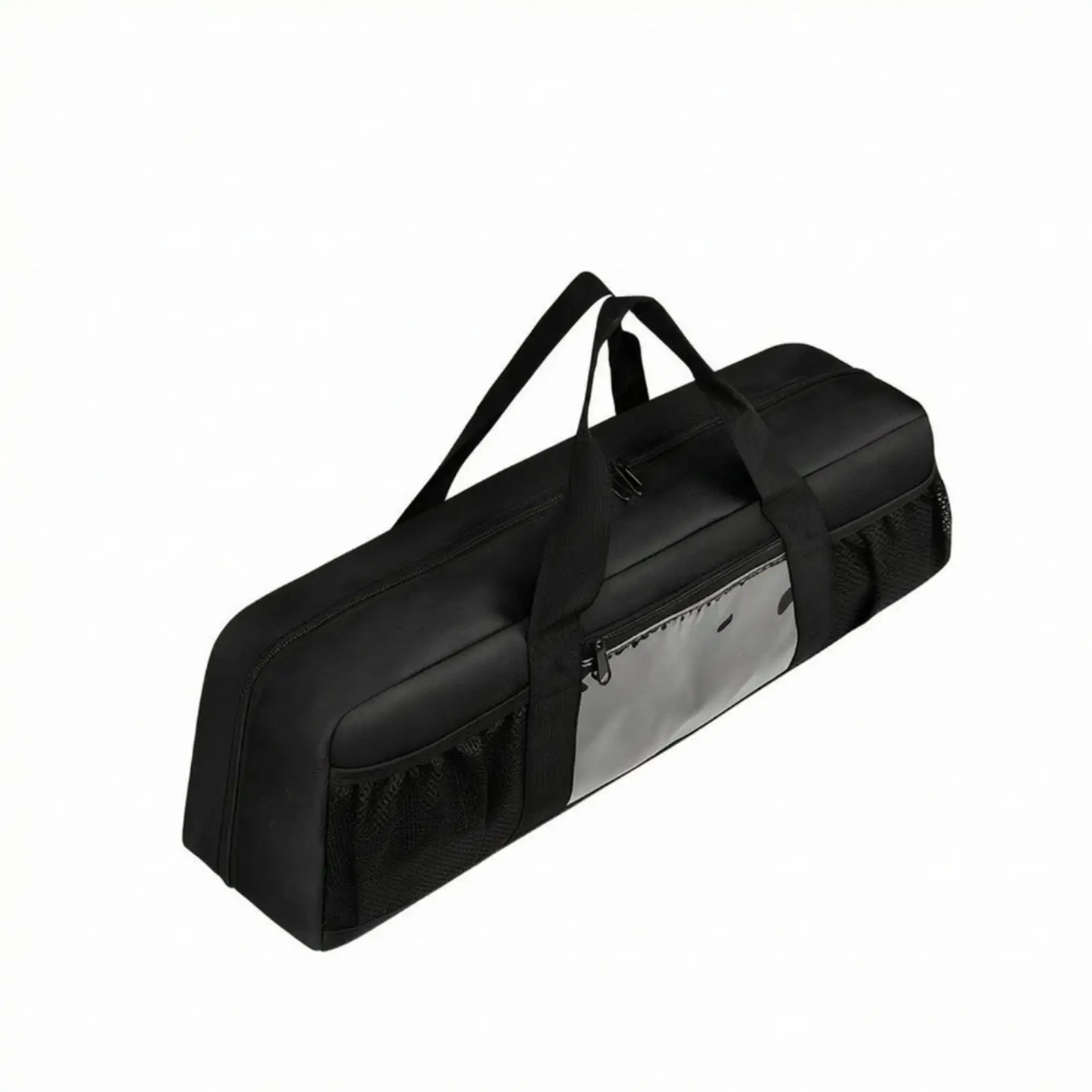 Barbecue Storage Bag Portable BBQ Tool Organizer Bag with Mesh Side Pockets Soft-Sided Bbq Tool Organizer with Pockets for
