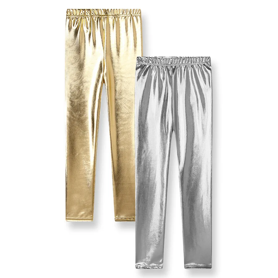 Children\'s Leggings Bling Girls Pants Children Golden Pants Spring Autumn Leggings For Girls Kids Trausers Baby Legins 2-9Y