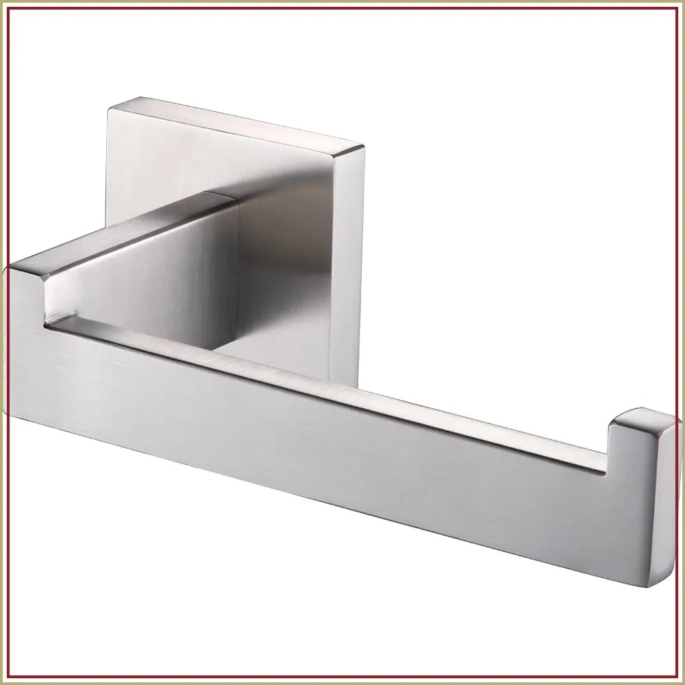 Brushed Nickel Toilet Paper Holder, Stainless Steel Wall Mounted for Bathroom Kitchen, Rustproof & Fingerprint-Proof, Easy Install