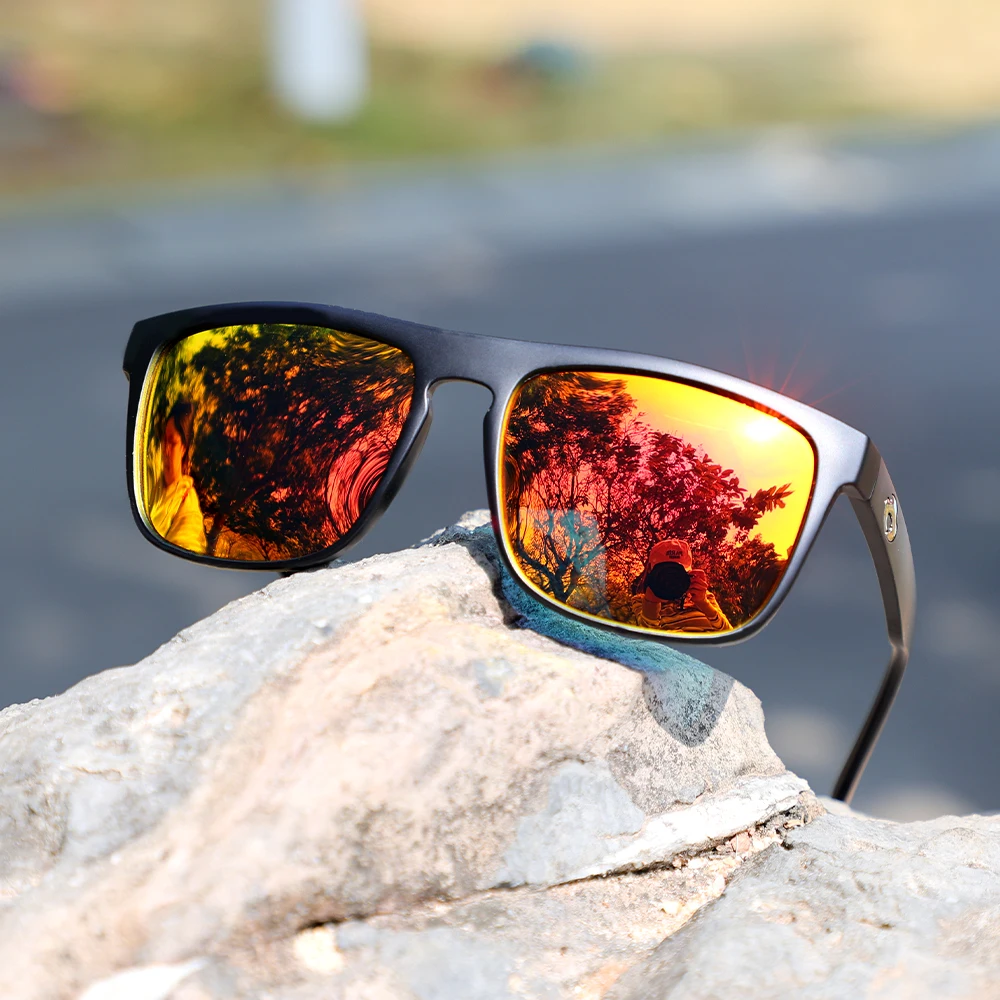 BLUE OTTER 2 Pairs Polarized Sunglasses, UV400 Protection HD Lens Anti-Glare Dual Style Outdoor Sports Sunglasses for Men Women