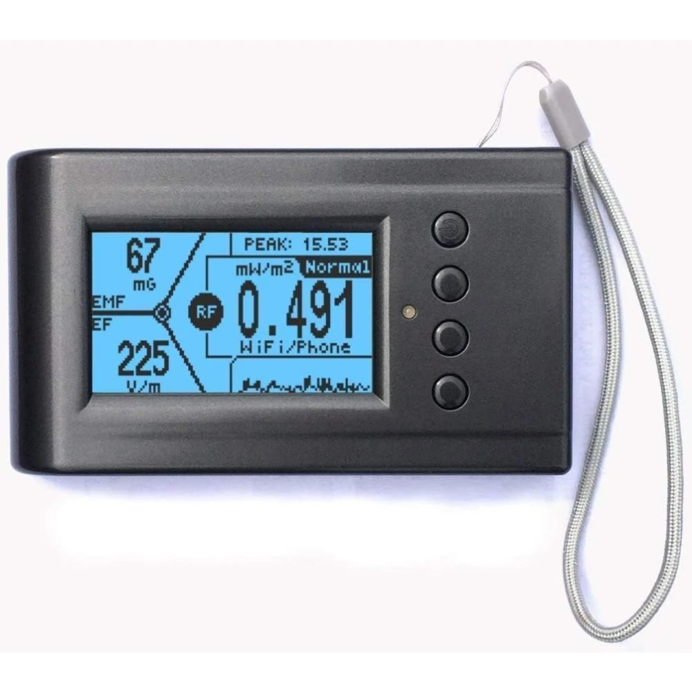 EMF-390 3-in-1 EMF ELF RF Meter, 10GHz Radiation Detector with Data Logger & 2.5GHz Spectrum Analyzer for 5G Wifi Smart Meters