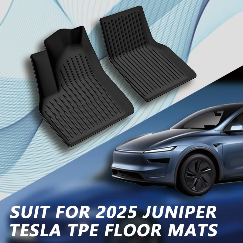 

TPE Anti-slip Floor Mat Waterproof For Tesla New 2025+ Modle Y Juniper Newest Upgraded Full Set Of TPE Foot Mats Accessory