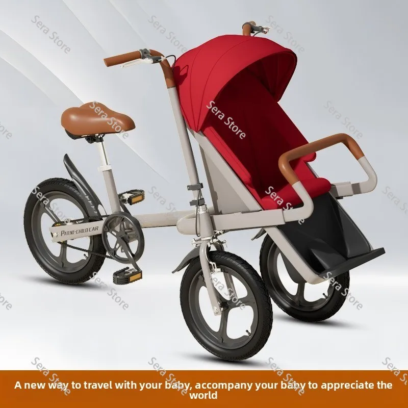New bicycle with child bicycle parent-child car 20 inch front baby seat mother and baby car three-wheeled baby car